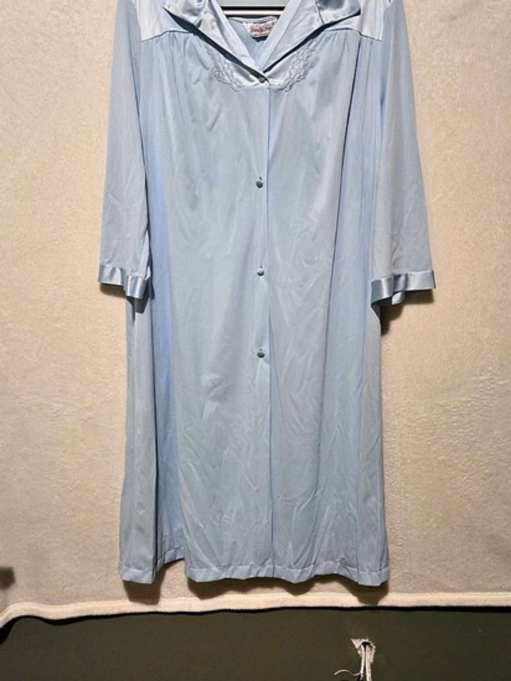 Vanity Fair Blue Robe And Nightgown Size Small